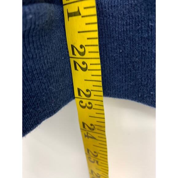 Vintage Morning Sun Cardinals Snow Dark Blue Collared Printed Sweatshirt Size XL - Picture 10 of 10